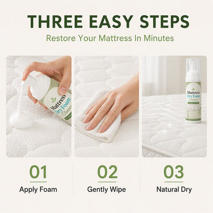 🔥Hot Sale 50% OFF🔥 No-Rinse Mattress Dry Foam Cleaner – Helps Remove Stains & Odors, for Mattress & Upholstery 🛏️