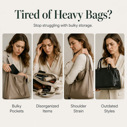 ✨ Time‑Limited Offer🍂Waxed Leather Phone Crossbody – Ultra-Light & Dual-Compartment Design🛍️✨
