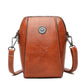 ✨ Time‑Limited Offer🍂Waxed Leather Phone Crossbody – Ultra-Light & Dual-Compartment Design🛍️✨
