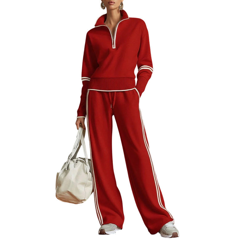 🎁🖤Black Friday Sale:50% OFF🖤💥Women's Half-Zip Tracksuit Set