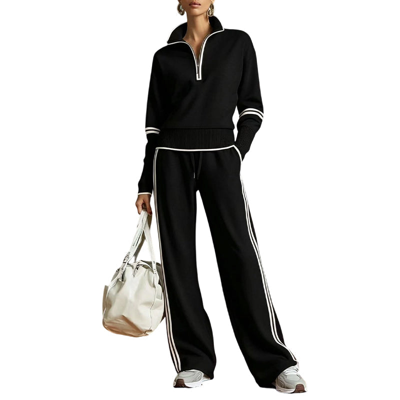 🎁🖤Black Friday Sale:50% OFF🖤💥Women's Half-Zip Tracksuit Set
