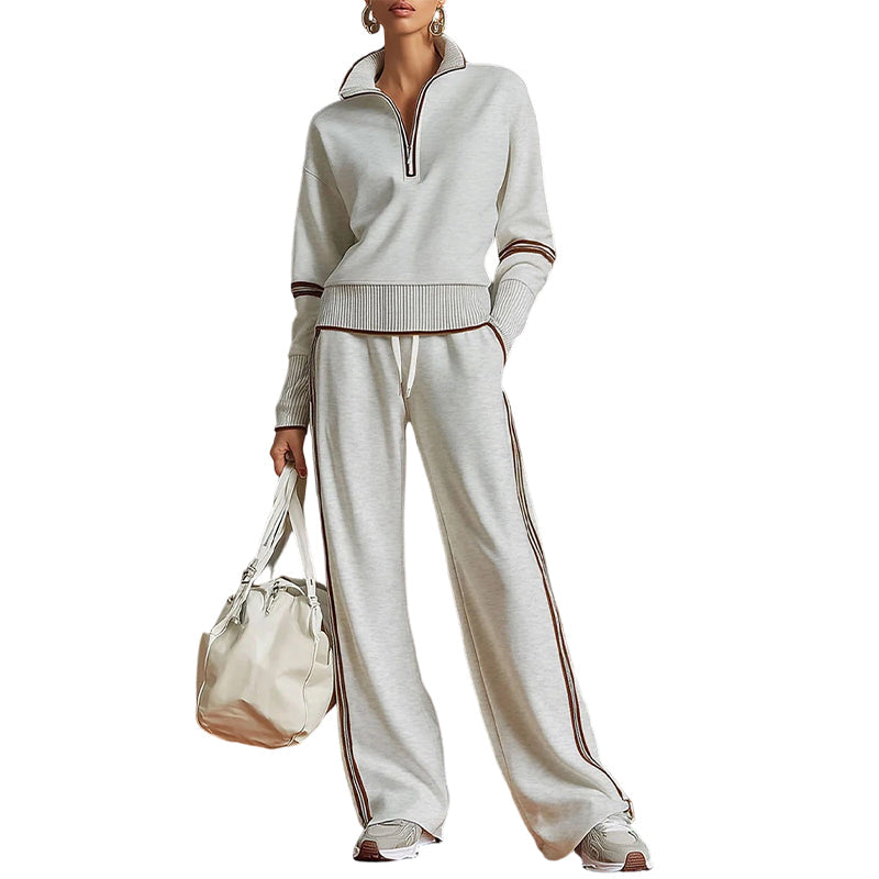 🎁🖤Black Friday Sale:50% OFF🖤💥Women's Half-Zip Tracksuit Set
