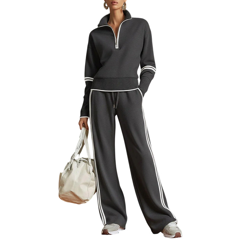 🎁🖤Black Friday Sale:50% OFF🖤💥Women's Half-Zip Tracksuit Set
