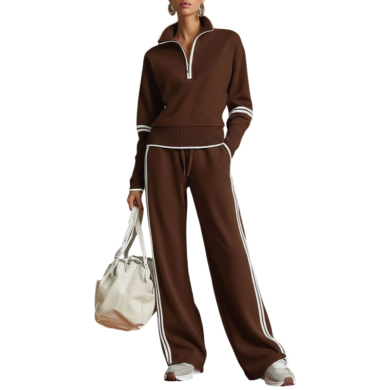 🎁🖤Black Friday Sale:50% OFF🖤💥Women's Half-Zip Tracksuit Set