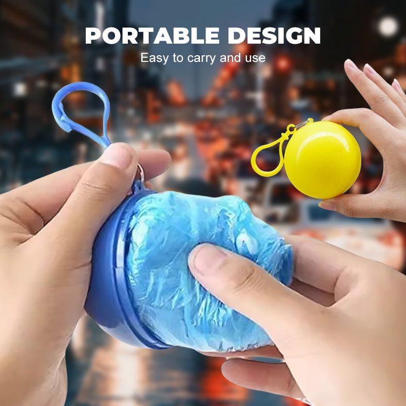 🥳BUY 1 GET 1 FREE! ☔Pocket-Sized Ball Disposable Raincoat – Ultra‑compact ball packaging fits in any bag, purse or glove box. Waterproof & easy to use – always ready for sudden showers! 🌧️✨
