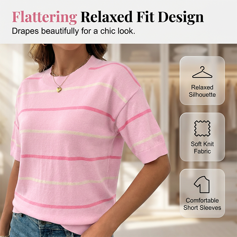 ✨New Arrival✨Women's Classic Striped Short-Sleeve T-Shirt