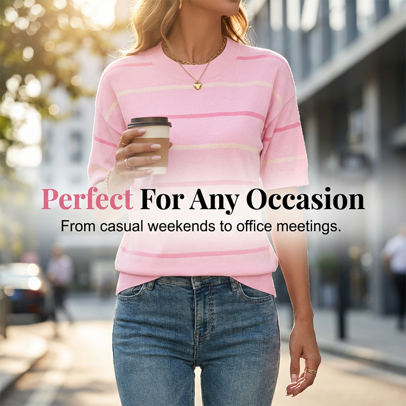 ✨New Arrival✨Women's Classic Striped Short-Sleeve T-Shirt
