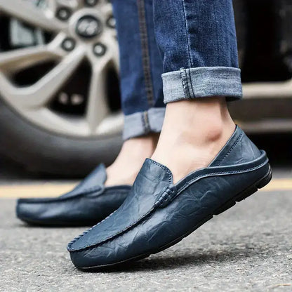 ✨Men's Milan Handmade Leather Loafers – Premium Slip-On Dress Shoes for Business & Casual Wear