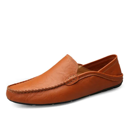 ✨Men's Milan Handmade Leather Loafers – Premium Slip-On Dress Shoes for Business & Casual Wear