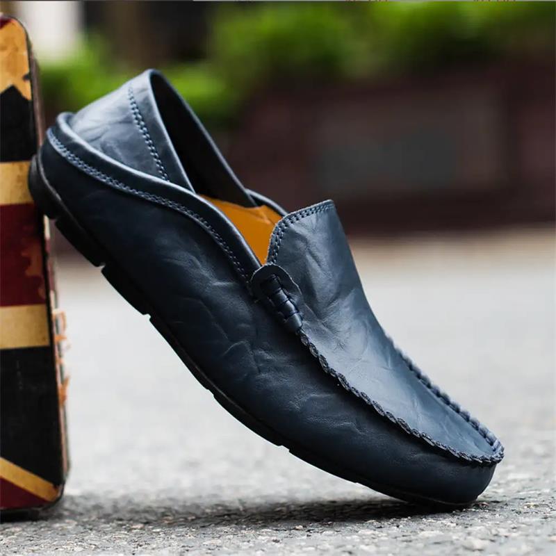 ✨Men's Milan Handmade Leather Loafers – Premium Slip-On Dress Shoes for Business & Casual Wear