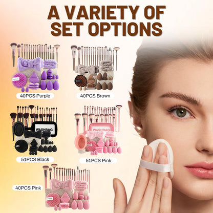 💐All-in-One Makeup Brush & Sponge Set