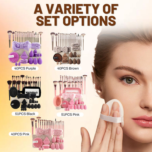 💐All-in-One Makeup Brush & Sponge Set