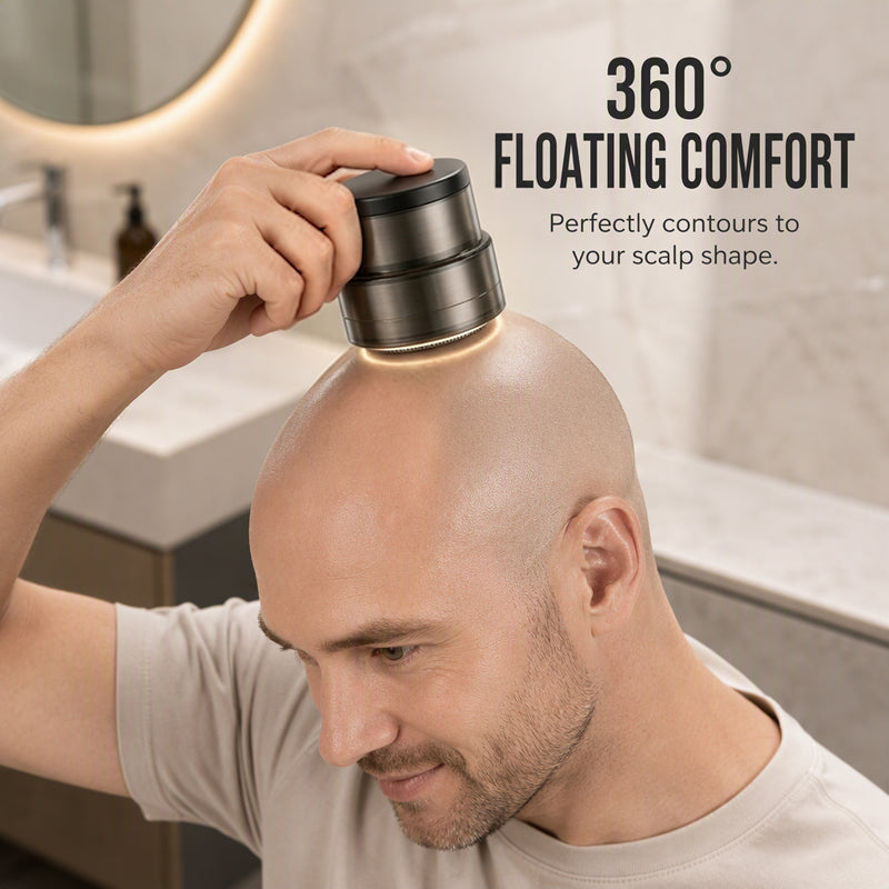 ⏳🔥50% OFF! ⏰2-in-1 Smart Electric Bald Head Shaver and Beard Trimmer with Digital Display