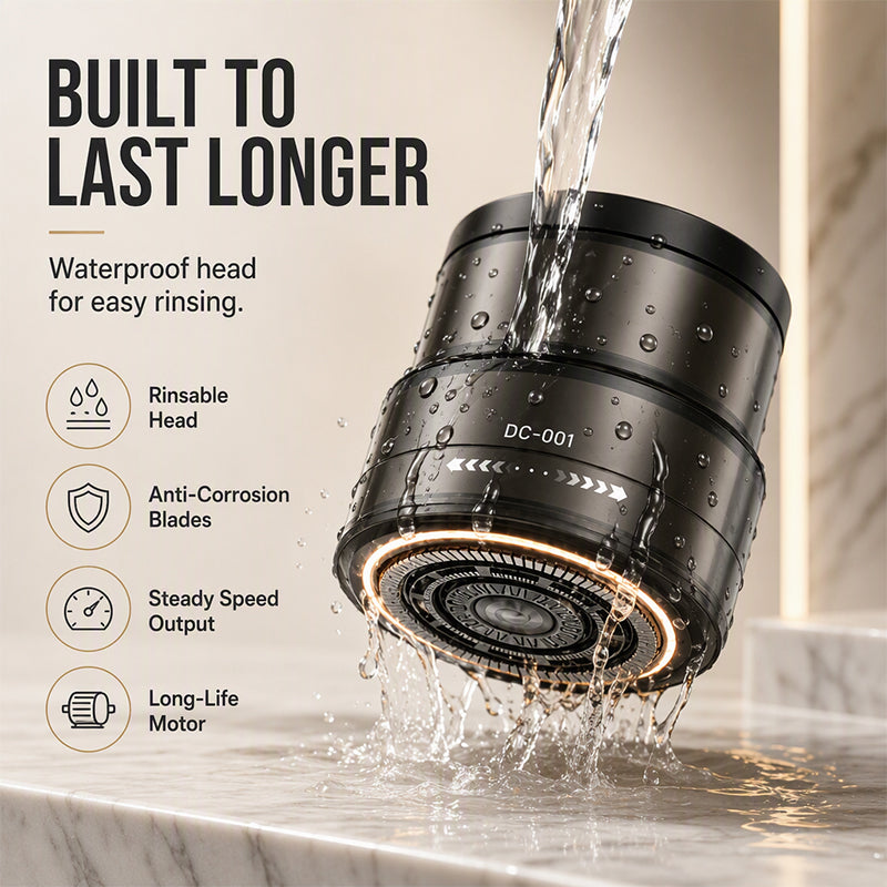 ⏳🔥50% OFF! ⏰2-in-1 Smart Electric Bald Head Shaver and Beard Trimmer with Digital Display
