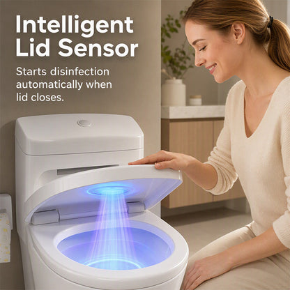 🚽Buy 2 Get 1 Free ! 🔥🔥Smart UVC Toilet Sterilizer Light‑Motion Sensor Toilet Bowl Sanitizer Lamp, IPX4 Waterproof Rechargeable UVC Disinfection Device for Bathroom Toilet, Eliminates 99.9% Bacteria for Household Sanitation