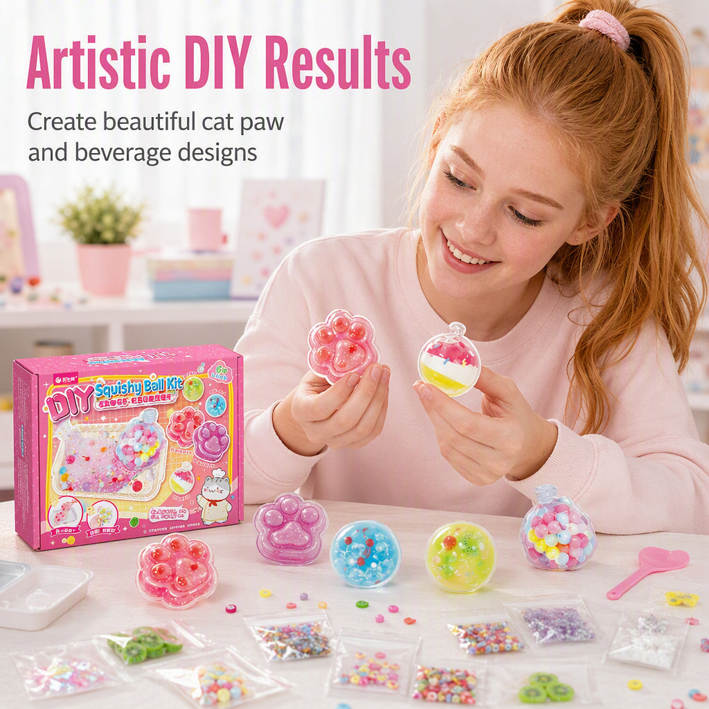 🔥 50% OFF! 🧁DIY Fried Ice Squishy Toy Kit – Cat claw design, squishy fun & creative – Perfect for sensory play & stress relief for kids