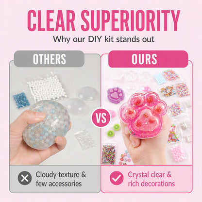 🔥 50% OFF! 🧁DIY Fried Ice Squishy Toy Kit – Cat claw design, squishy fun & creative – Perfect for sensory play & stress relief for kids