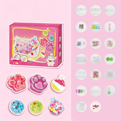 🔥 50% OFF! 🧁DIY Fried Ice Squishy Toy Kit – Cat claw design, squishy fun & creative – Perfect for sensory play & stress relief for kids