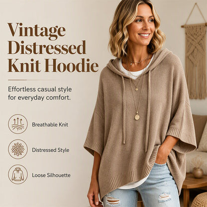 ✨Women's Hooded Drawstring Knit Pullover