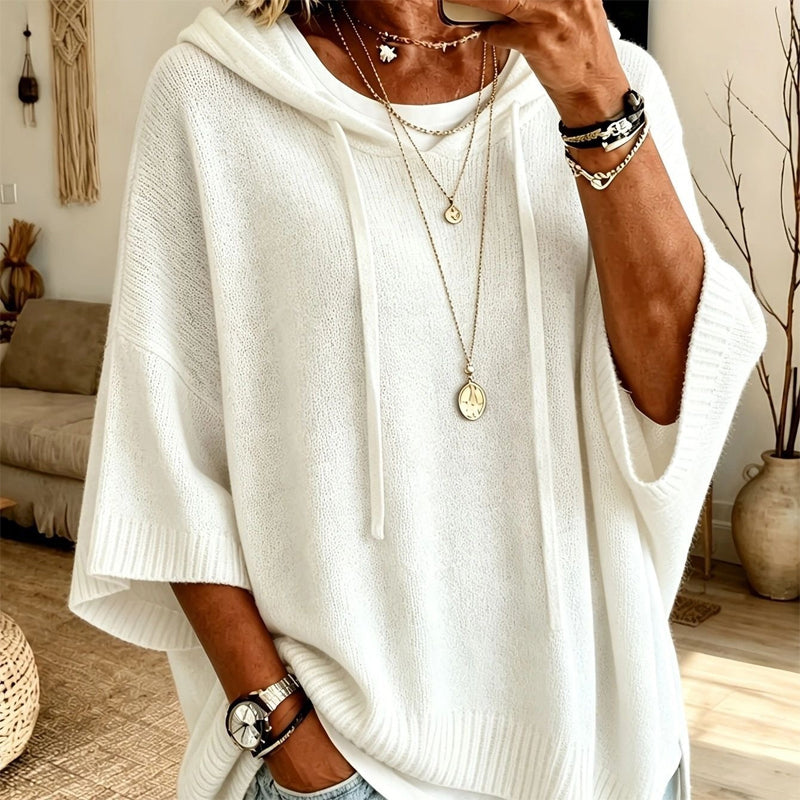 ✨Women's Hooded Drawstring Knit Pullover