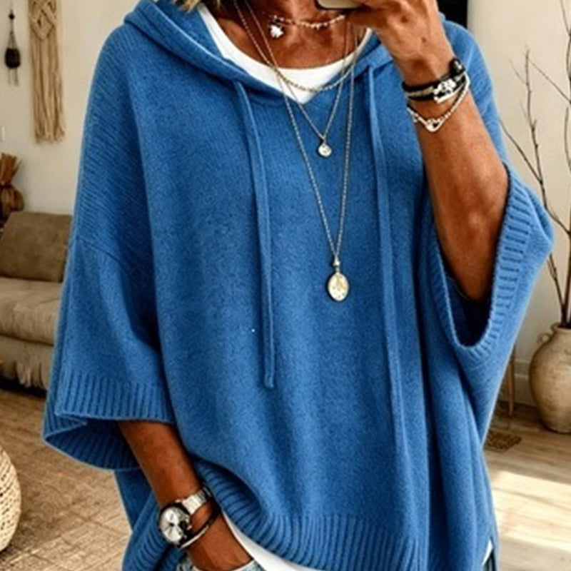 ✨Women's Hooded Drawstring Knit Pullover