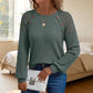 🔥 New Arrival Hot Pick ✨ Women's Ribbed Knit Long Sleeve Top – Flattering Fit & Everyday Comfort 🤍
