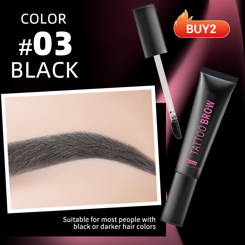 🔥Buy 1 Get 1 Free🎁Semi‑Permanent Long‑Lasting Waterproof Eyebrow Gel, Peel‑Off Tattoo Brow Tint Gel