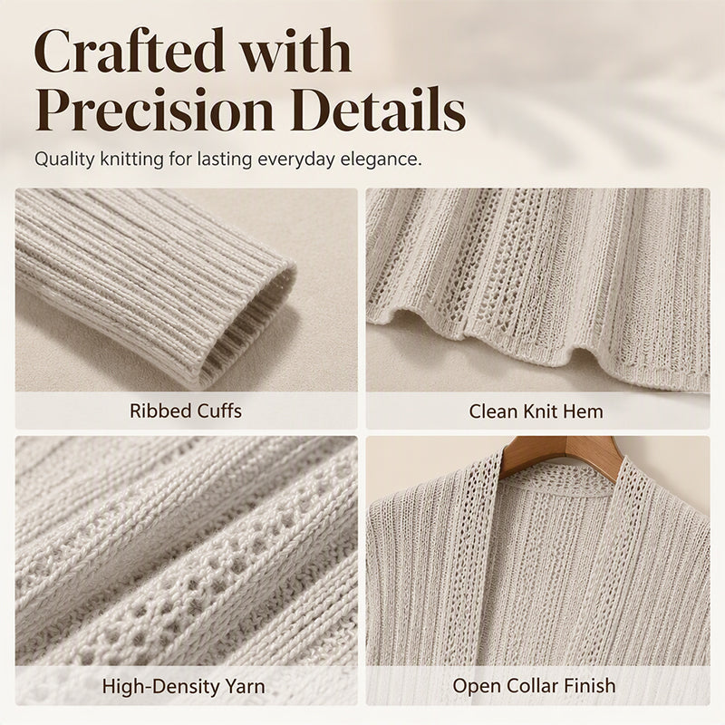 💖Black Friday Mega Deal – 50% off!💖 🧥 Elegant Knit Cardigan — Soft, comfortable, and versatile; perfect for any occasion.
