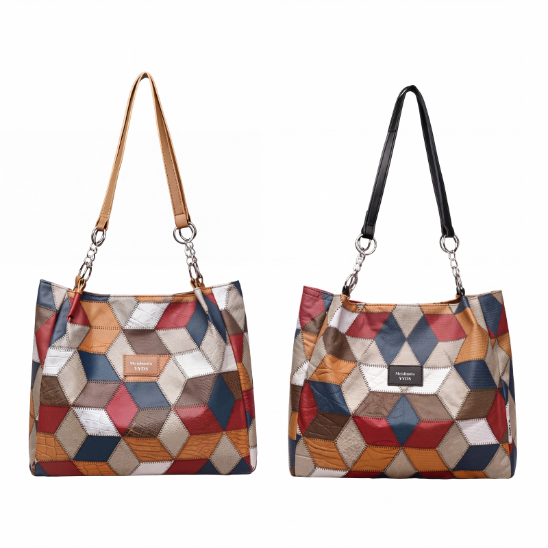 ⏰Last Day Sale 60% Off💃 Women's Geometric Tote Bag – Large Capacity Stylish Handbag For Everyday Elegance👜