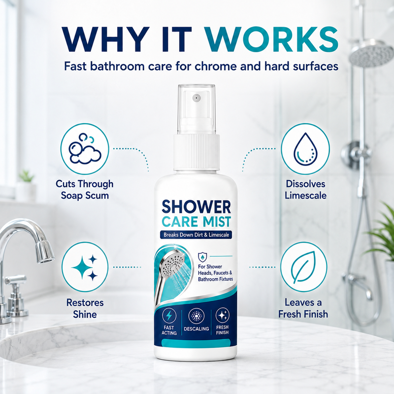 🔥BUY 2 GET 1 FREE🔥Fast-Acting Shower Limescale Remover Spray