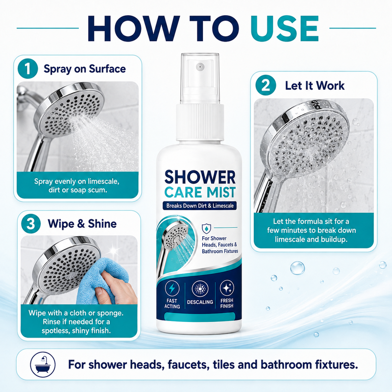 🔥BUY 2 GET 1 FREE🔥Fast-Acting Shower Limescale Remover Spray