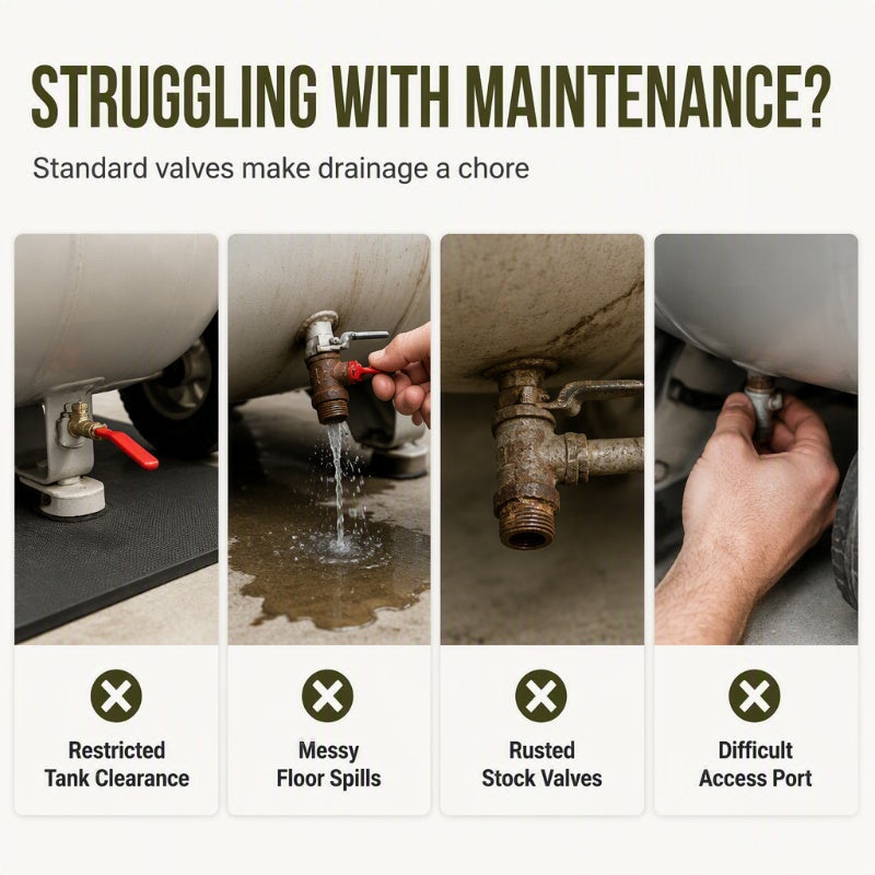 🔧 Universal Air Compressor Drain Valve Kit