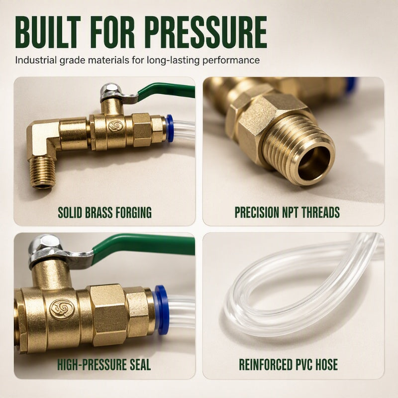 🔧 Universal Air Compressor Drain Valve Kit