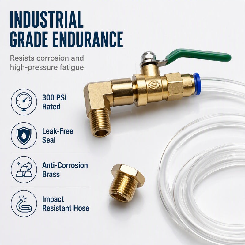 🔧 Universal Air Compressor Drain Valve Kit