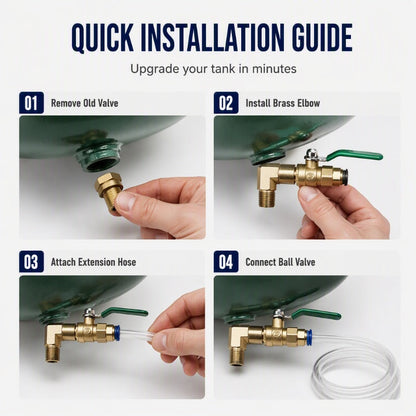 🔧 Universal Air Compressor Drain Valve Kit