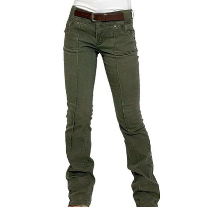 Trending Now⭐👖 Slim Fit Corduroy Pants with Stretch – Elongating Silhouette & Soft Texture for Effortless Style
