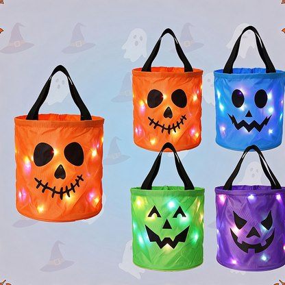 🎃 LED Light Up Halloween Candy Bucket 💡