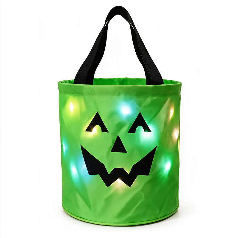 🎃 LED Light Up Halloween Candy Bucket 💡
