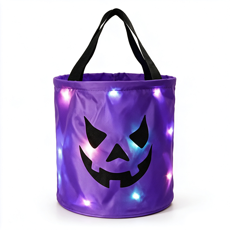 🎃 LED Light Up Halloween Candy Bucket 💡