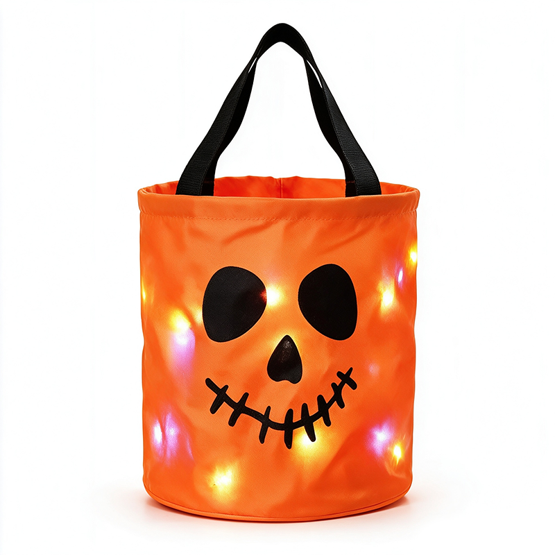 🎃 LED Light Up Halloween Candy Bucket 💡