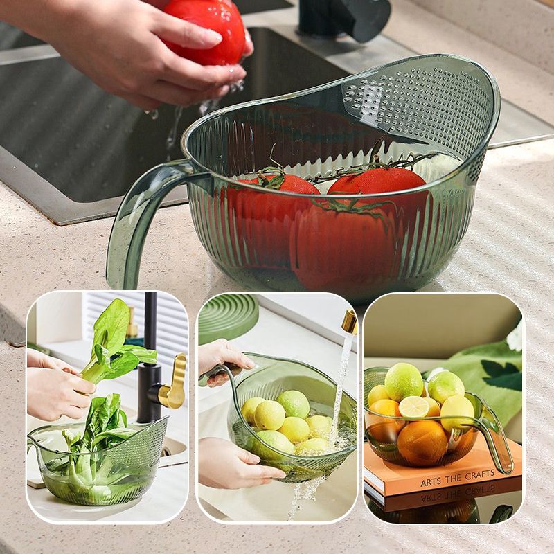🍚 LIMITED TIME 50% OFF! Wash Rice Without Losing a Grain – Fine Mesh Colander Bowl with Handle. UK Stock ✨