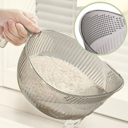 🍚 LIMITED TIME 50% OFF! Wash Rice Without Losing a Grain – Fine Mesh Colander Bowl with Handle. UK Stock ✨