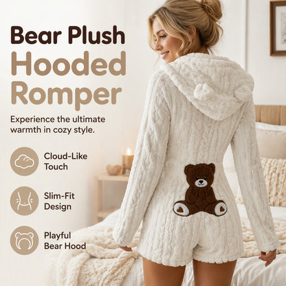 💖Black Friday Mega Deal – 50% off!💖 🐰Women’s Plush Hooded Long Sleeve Romper