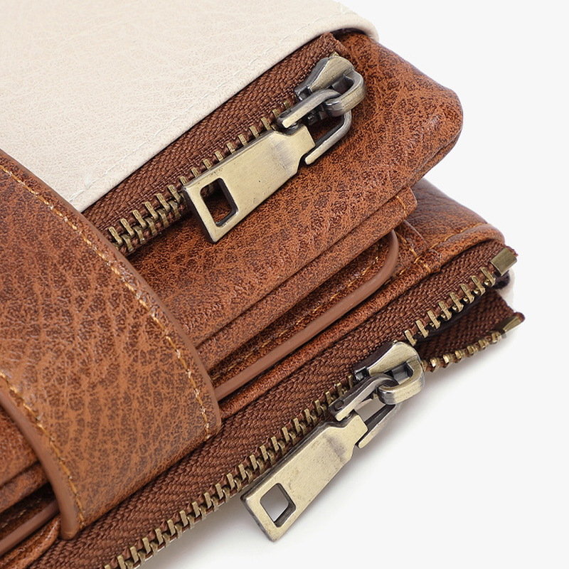 Women's Retro Style RFID Blocking Tri-fold Wallet