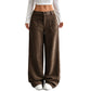 ✨ Easy Everyday Comfort | Women's Relaxed Wide-Leg Pants with Side Pockets