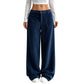 ✨ Easy Everyday Comfort | Women's Relaxed Wide-Leg Pants with Side Pockets
