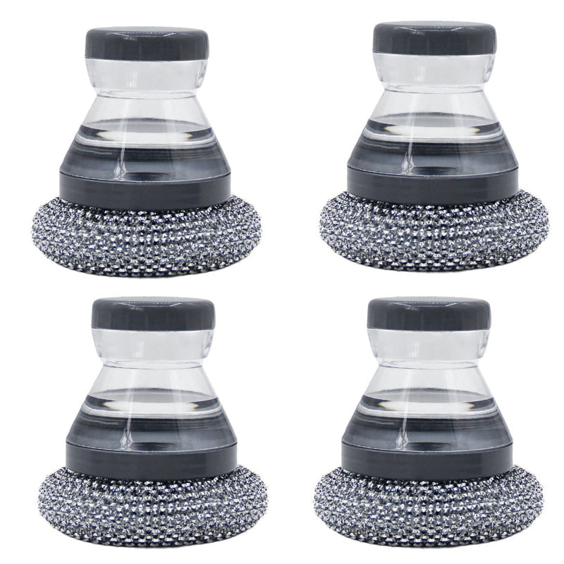 🥳HOT SALE🥳💞10K+ SOLD! Scrubber Brush ! Built-in soap, non-scratch & ergonomic. Clean pots easily – grab yours! ✅
