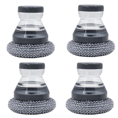 🥳HOT SALE🥳💞10K+ SOLD! Scrubber Brush ! Built-in soap, non-scratch & ergonomic. Clean pots easily – grab yours! ✅