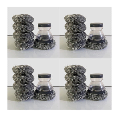 🥳HOT SALE🥳💞10K+ SOLD! Scrubber Brush ! Built-in soap, non-scratch & ergonomic. Clean pots easily – grab yours! ✅