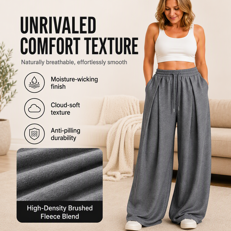 Trending Now⭐👖Women's Casual Pleated Wide-Leg Sweatpants